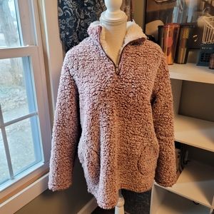 Love Tree Sherpa Pullover